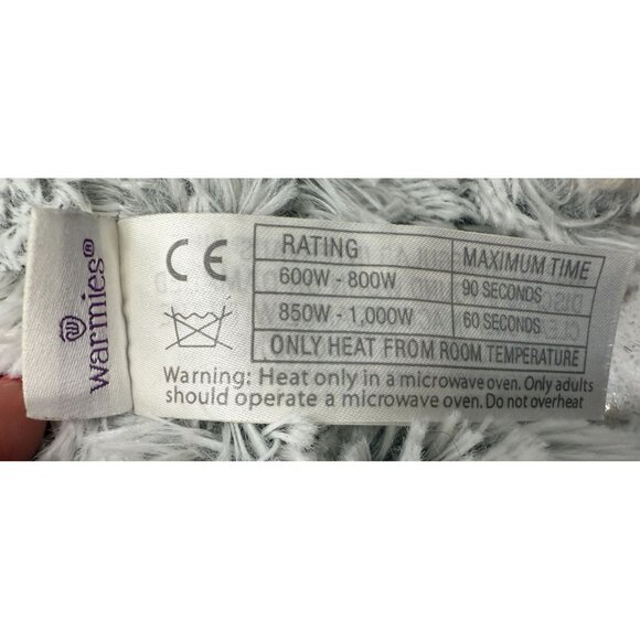 Warmies Microwaveable Plush Gray TeddyBear 14" Comfort All Ages Lavender-Scented - Picture 5 of 8